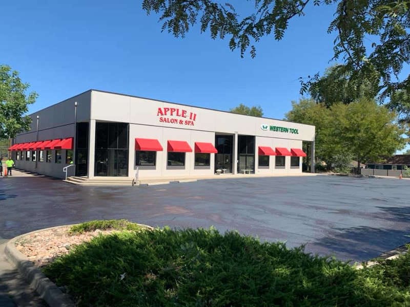 Parking being sealcoated