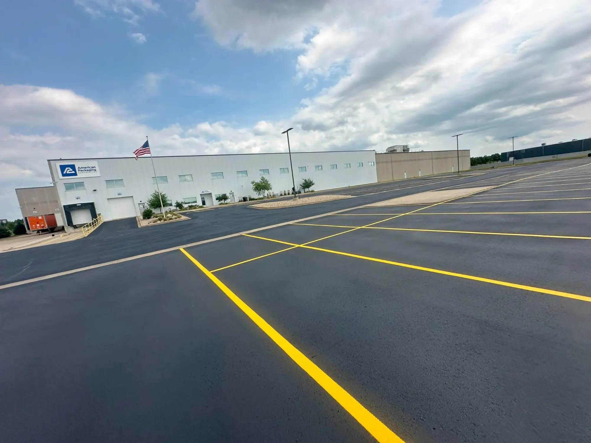 commercial parking lot sealcoatig castle rock