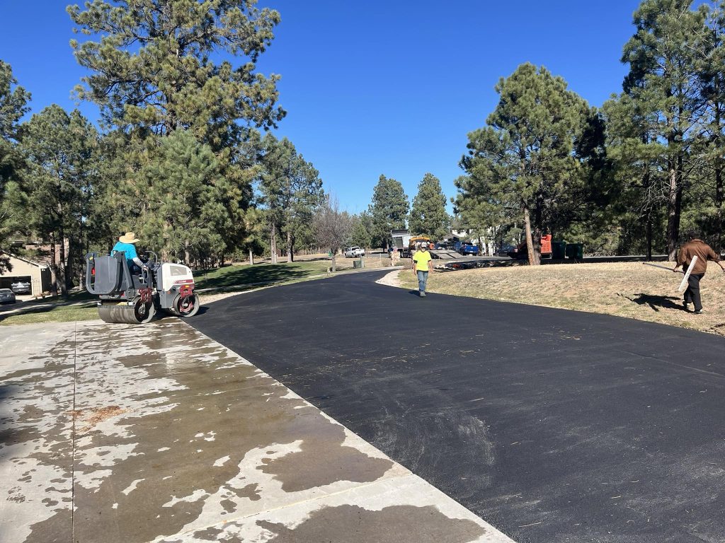 new street being paved