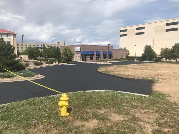 Commercial paving project of a parking lot