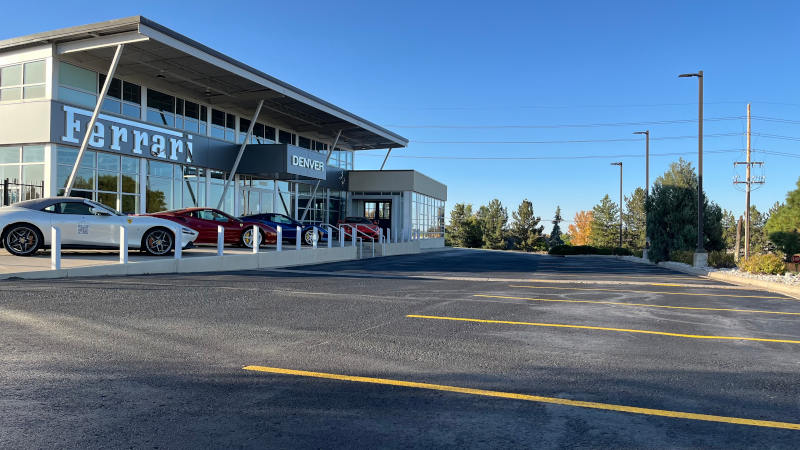 Final view of parking lot. 